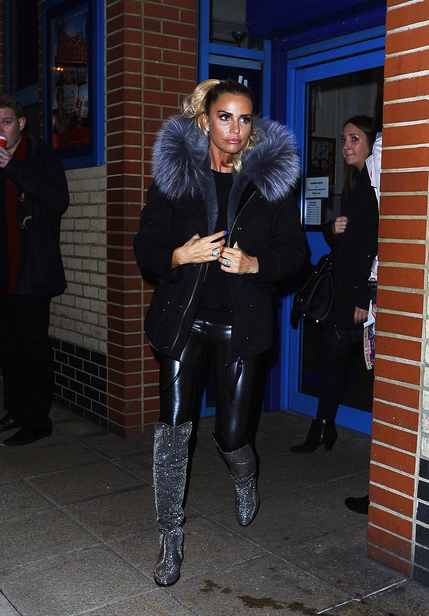 Katie Price switches on the Woking Shopping Christmas Lights