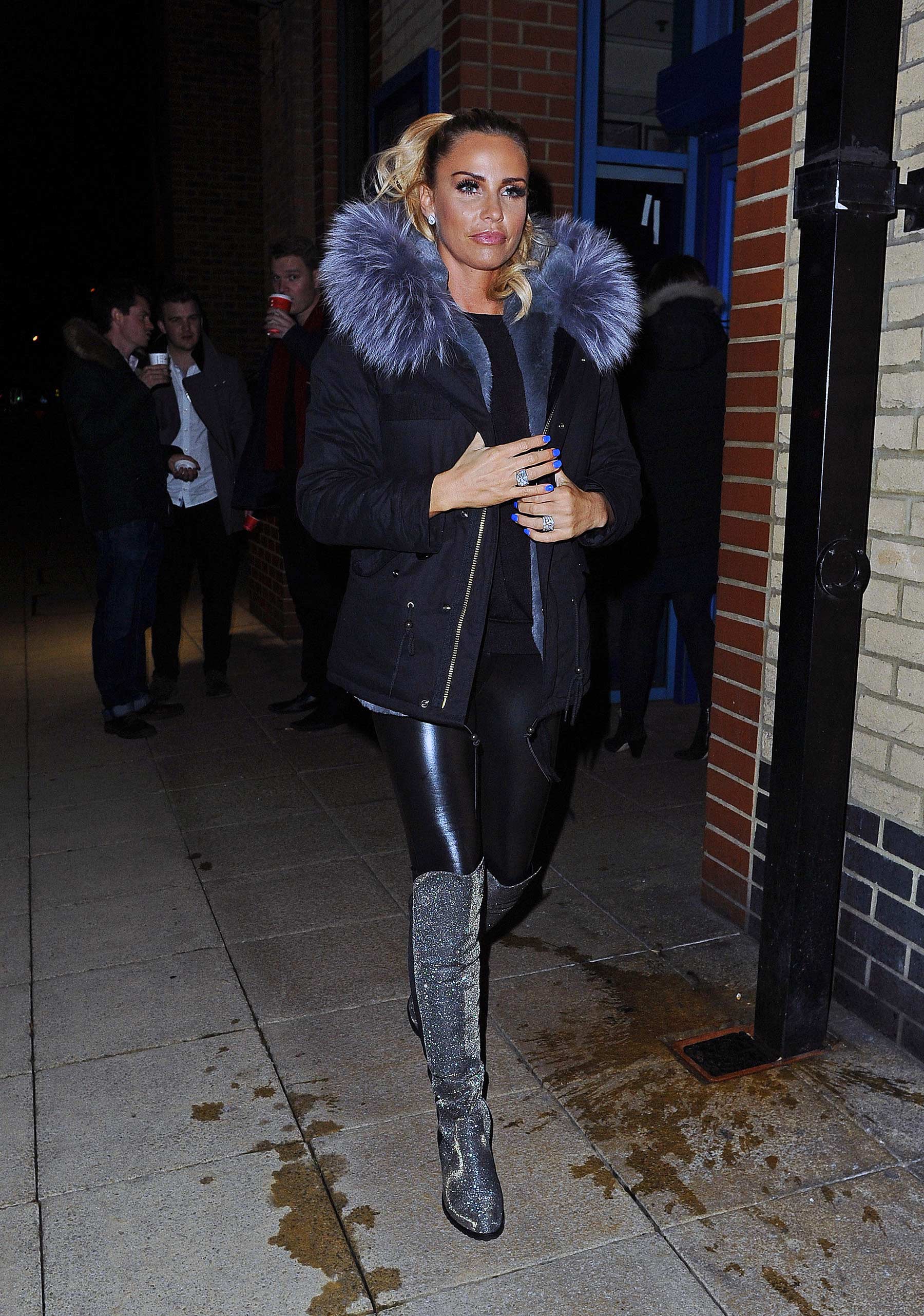 Katie Price switches on the Woking Shopping Christmas Lights