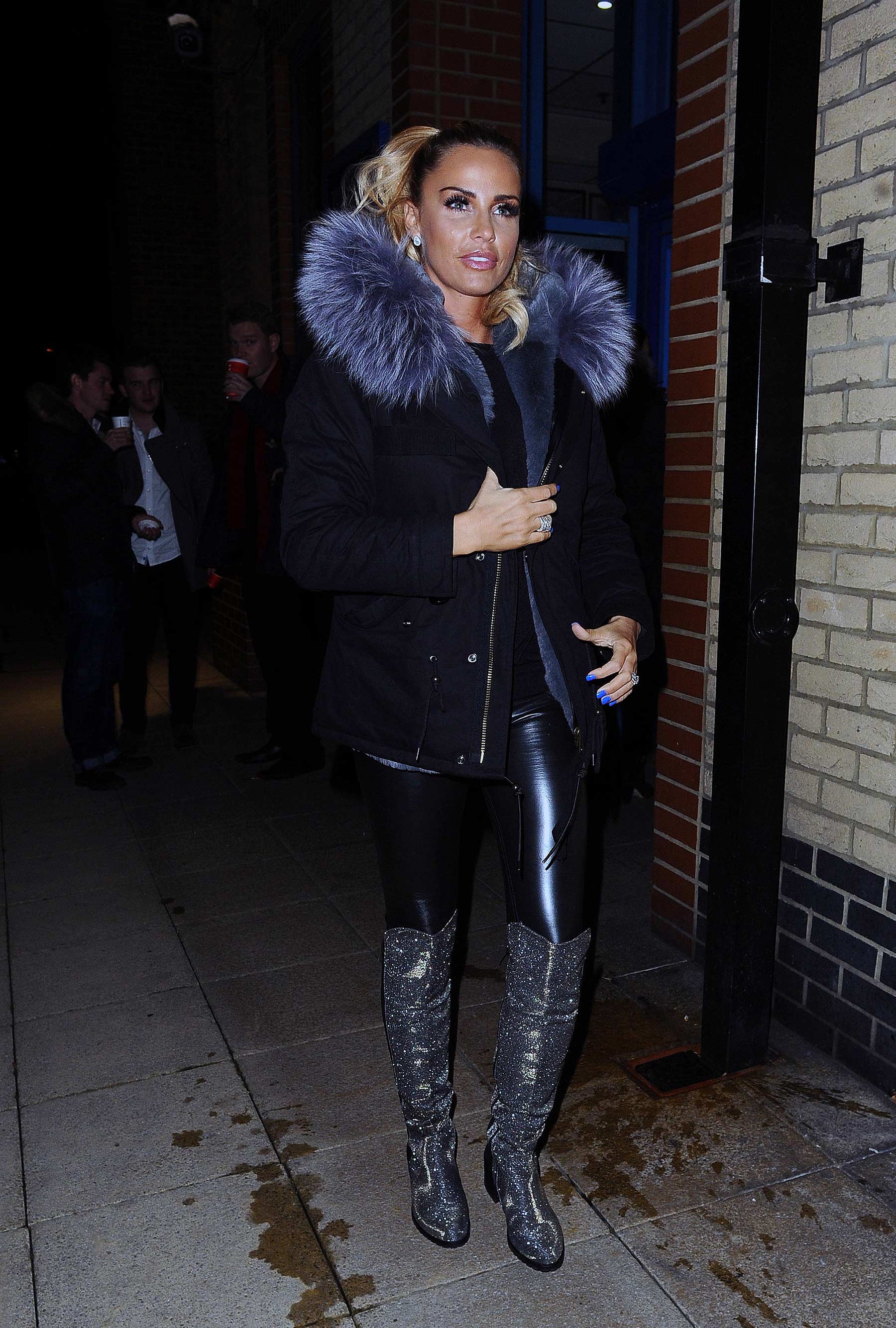 Katie Price switches on the Woking Shopping Christmas Lights