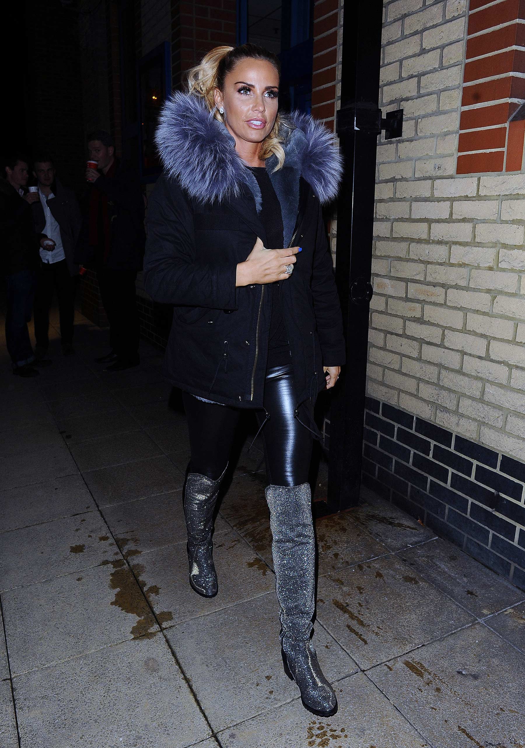 Katie Price switches on the Woking Shopping Christmas Lights
