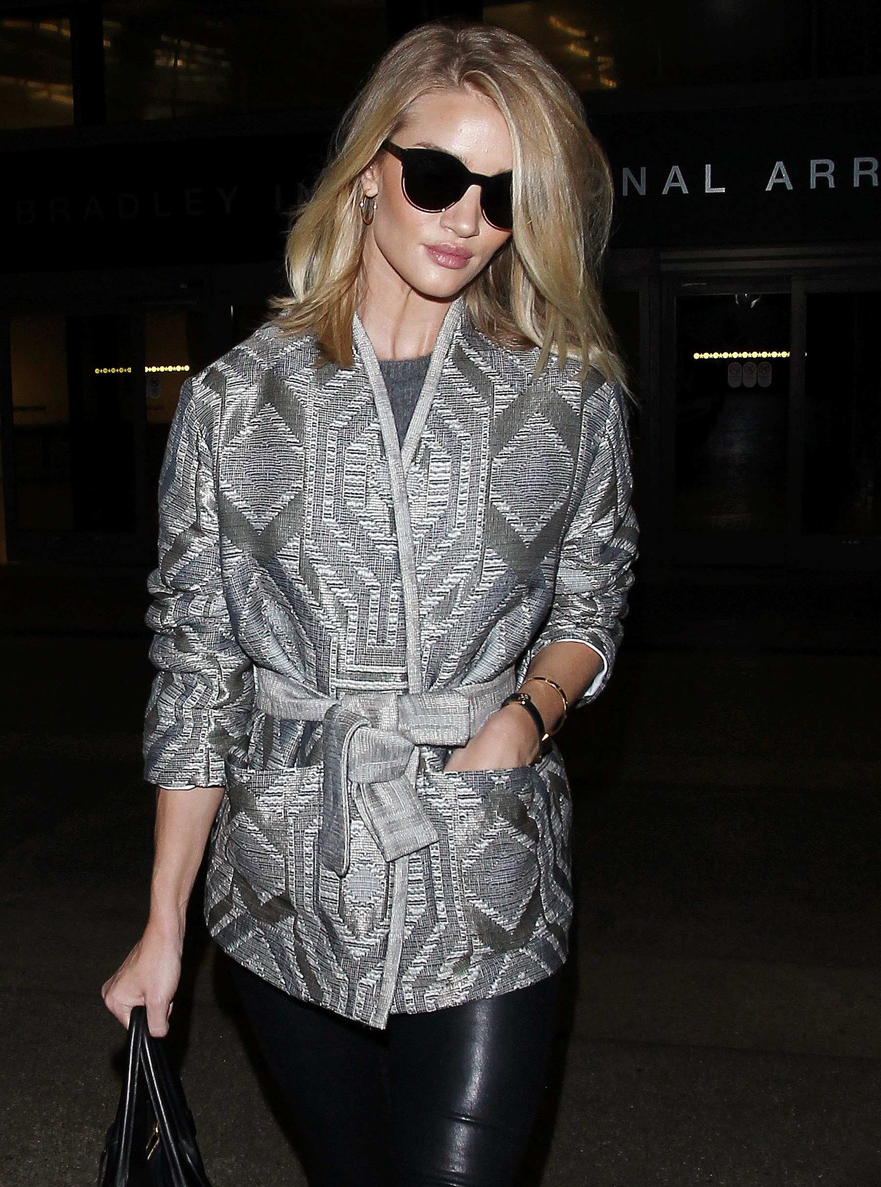 Rosie Huntington-Whiteley at LAX International Airport