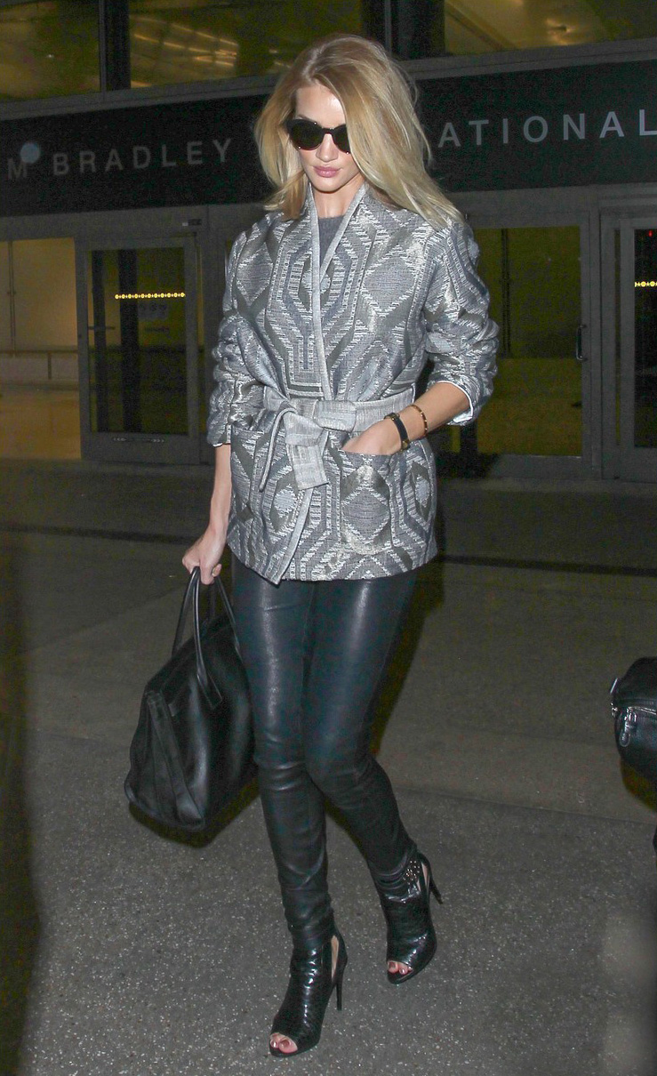 Rosie Huntington-Whiteley at LAX International Airport