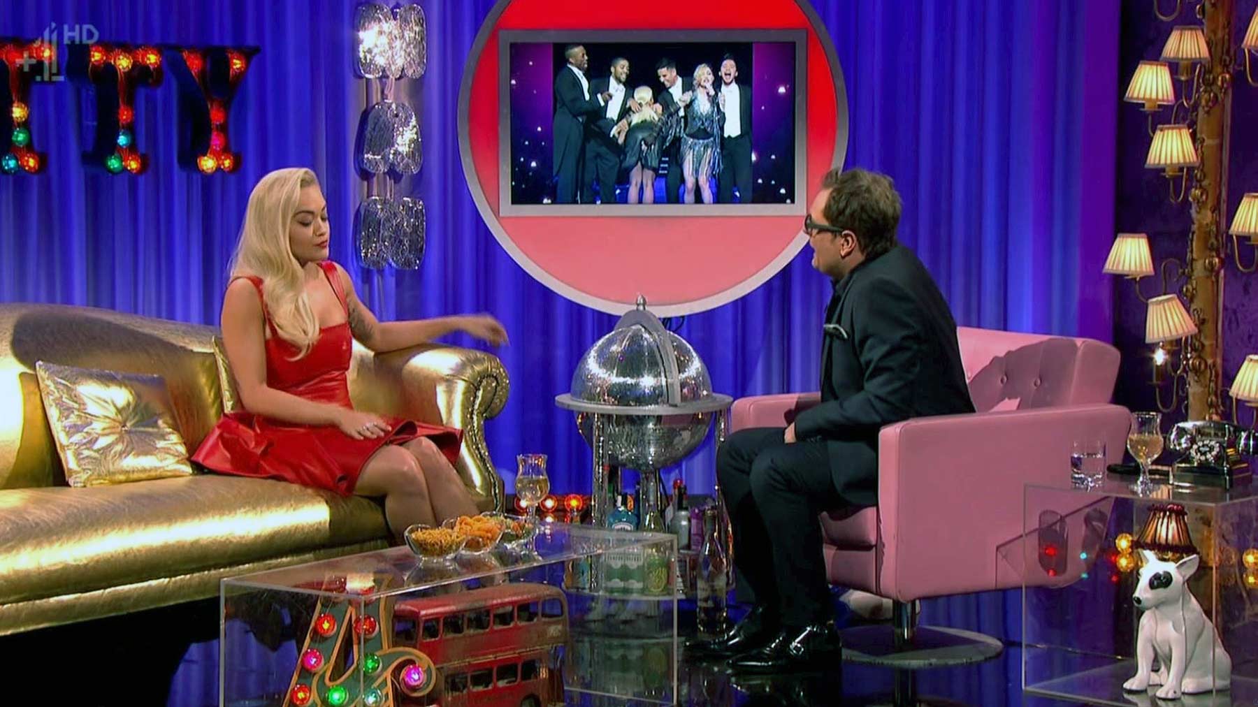 Rita Ora appearing on Alan Carr Chatty Man