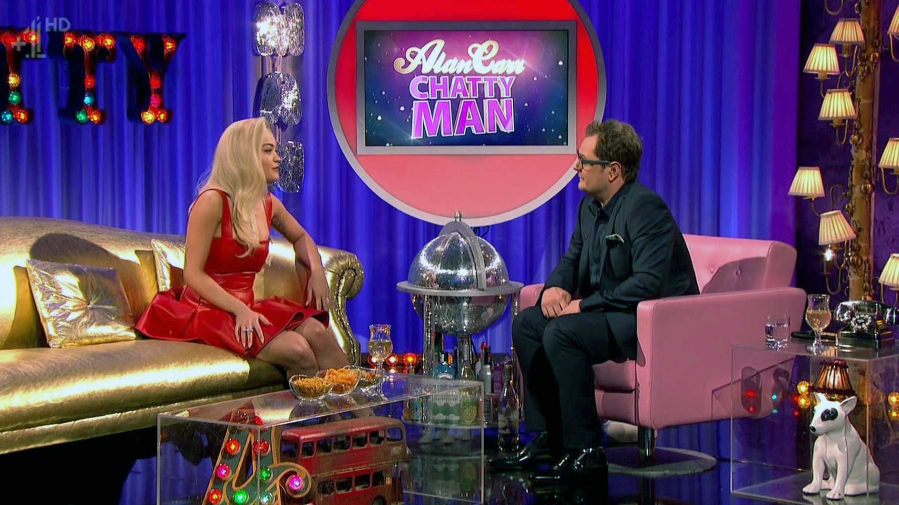 Rita Ora appearing on Alan Carr Chatty Man