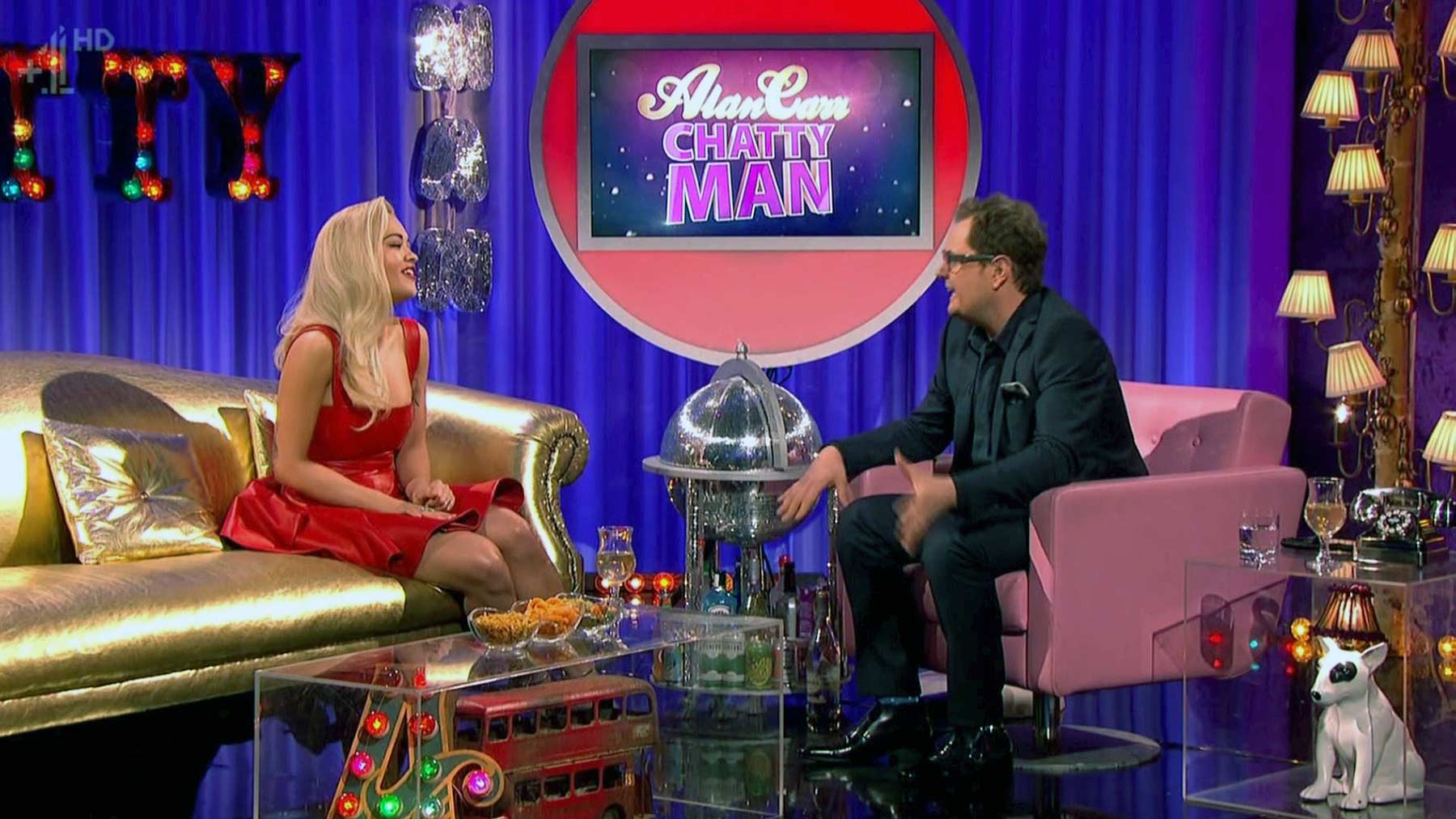 Rita Ora appearing on Alan Carr Chatty Man