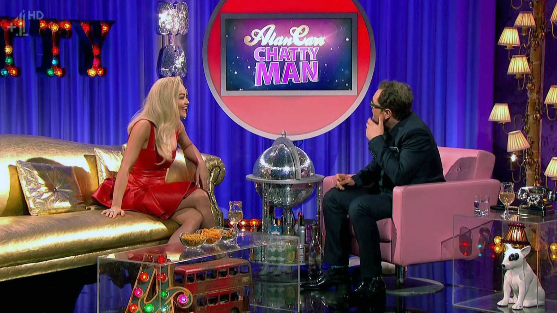 Rita Ora appearing on Alan Carr Chatty Man