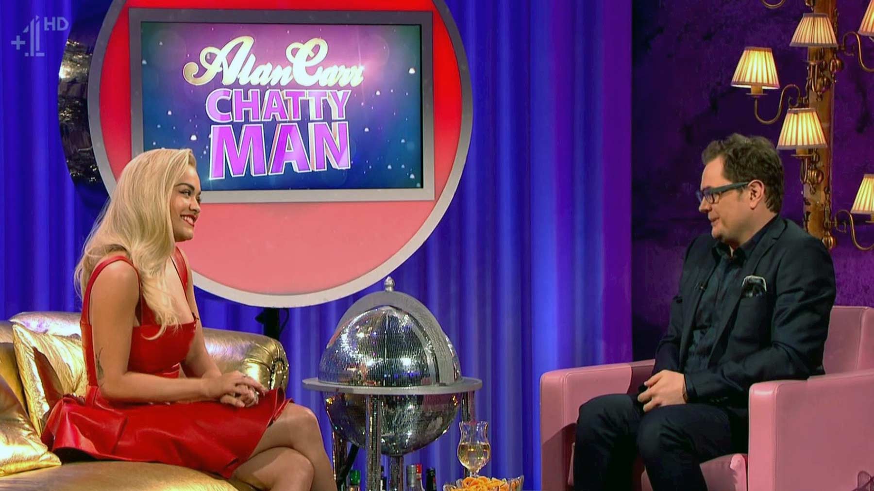 Rita Ora appearing on Alan Carr Chatty Man