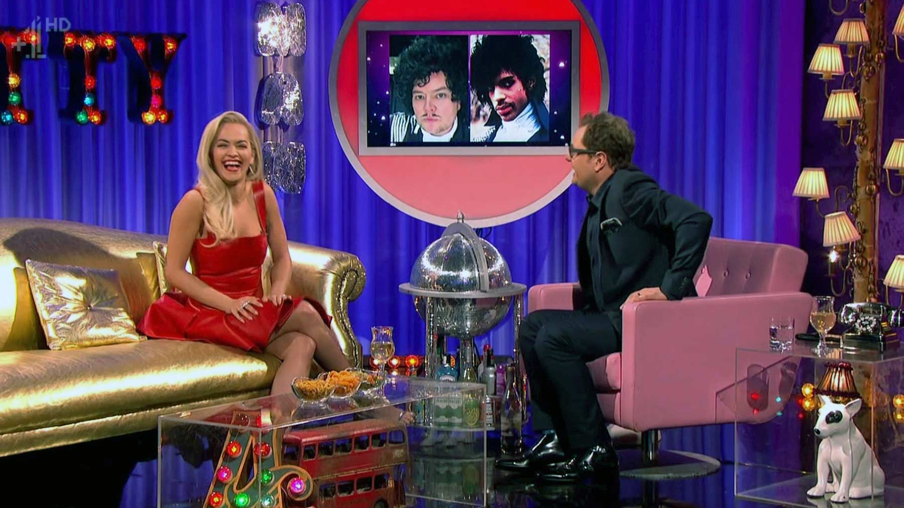 Rita Ora appearing on Alan Carr Chatty Man