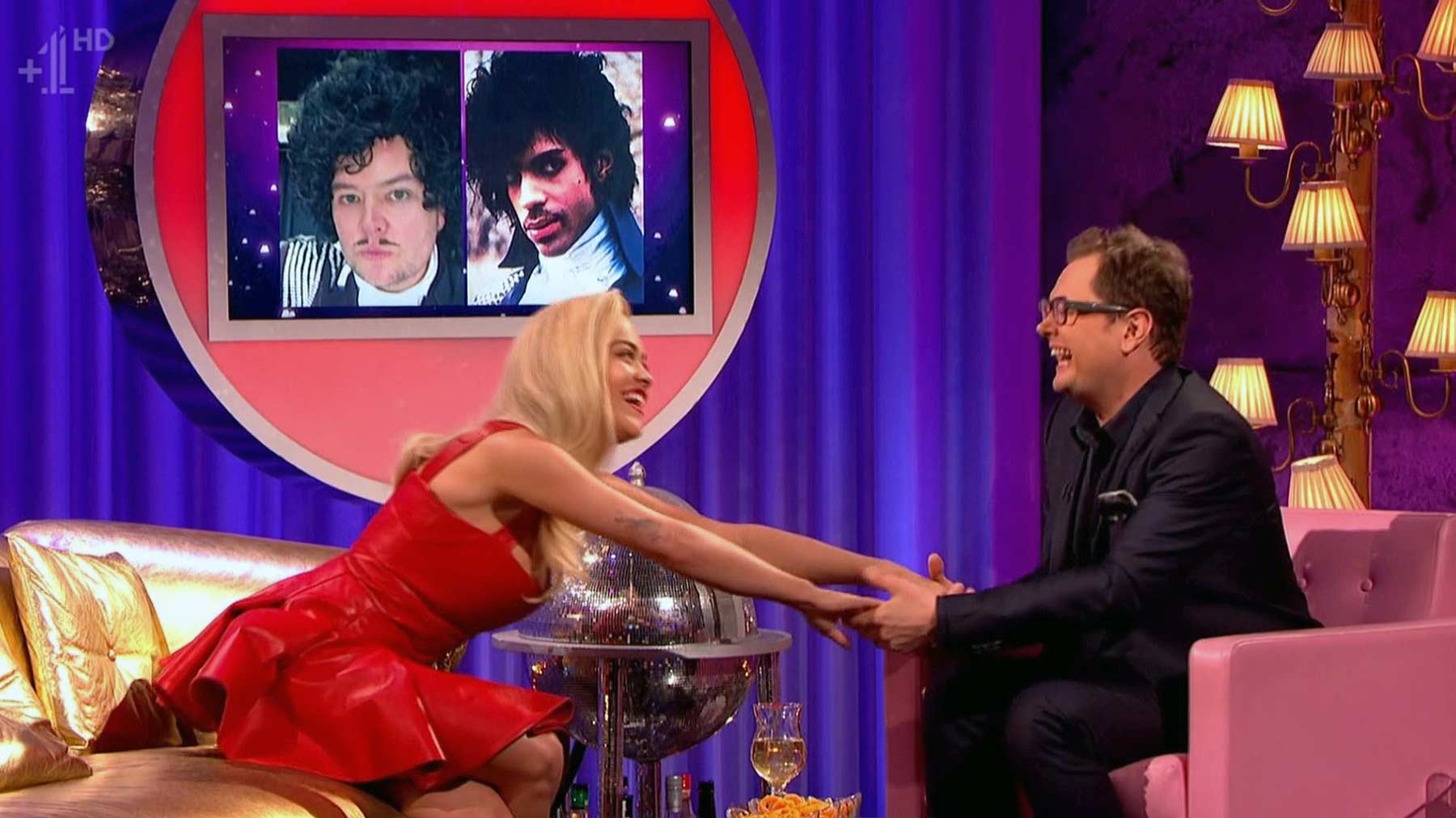 Rita Ora appearing on Alan Carr Chatty Man