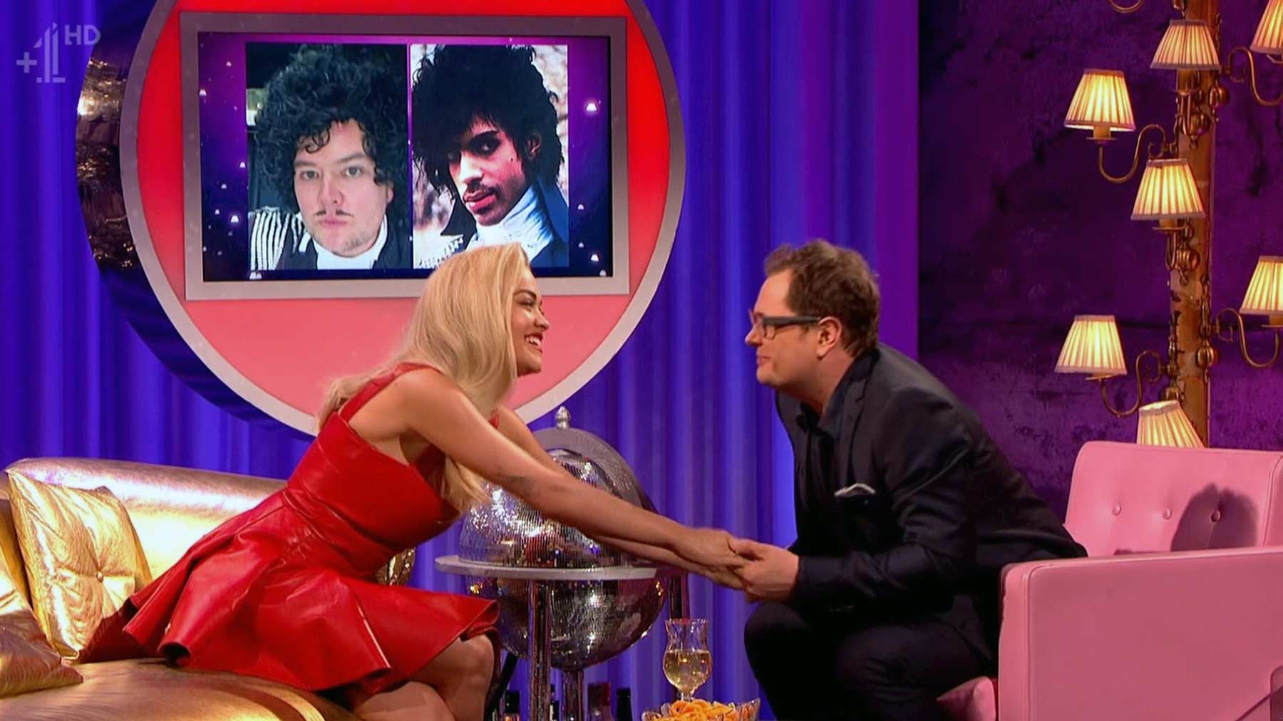 Rita Ora appearing on Alan Carr Chatty Man