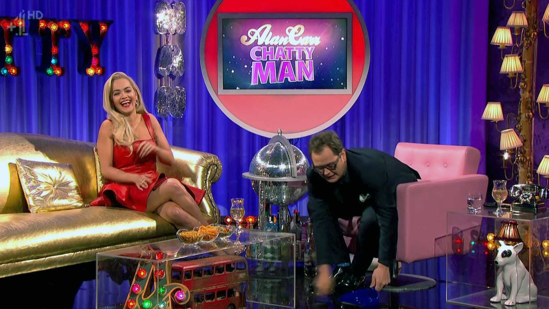 Rita Ora appearing on Alan Carr Chatty Man