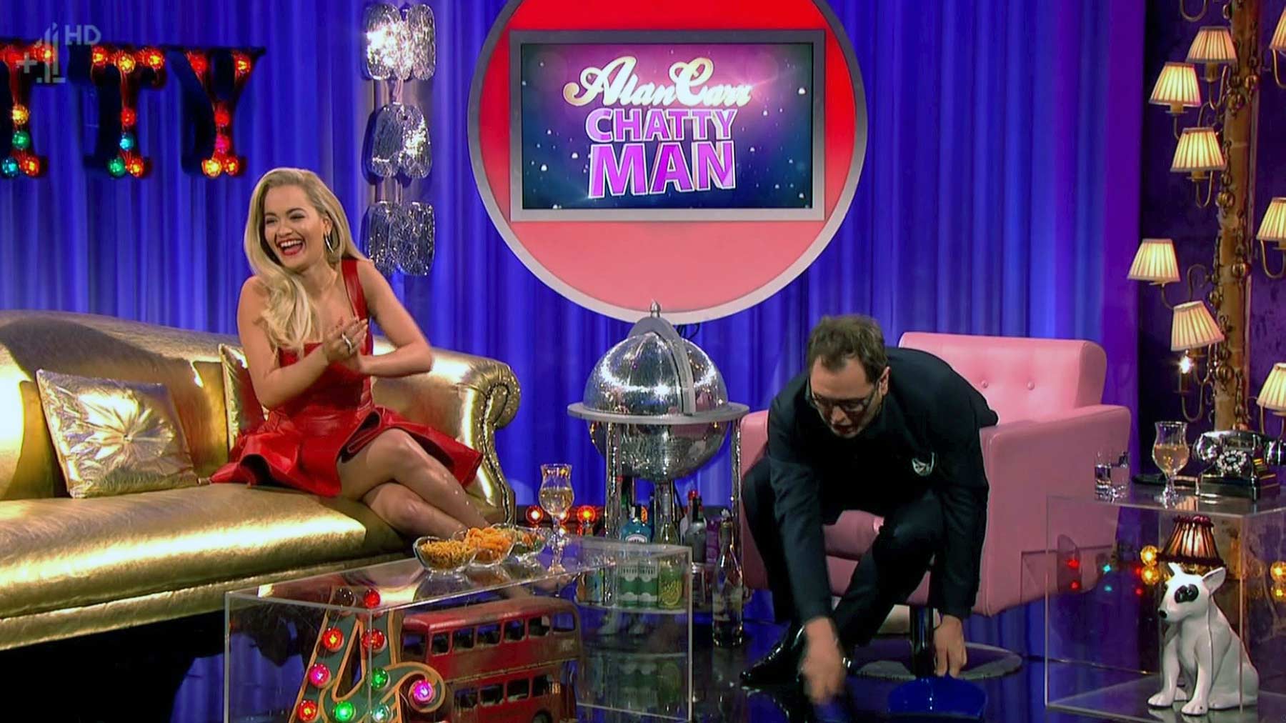 Rita Ora appearing on Alan Carr Chatty Man