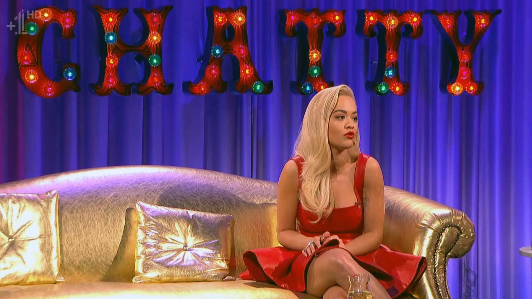 Rita Ora appearing on Alan Carr Chatty Man