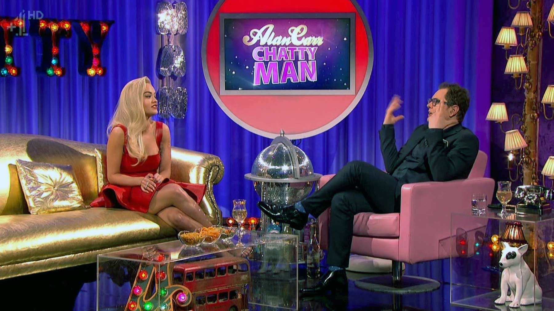 Rita Ora appearing on Alan Carr Chatty Man