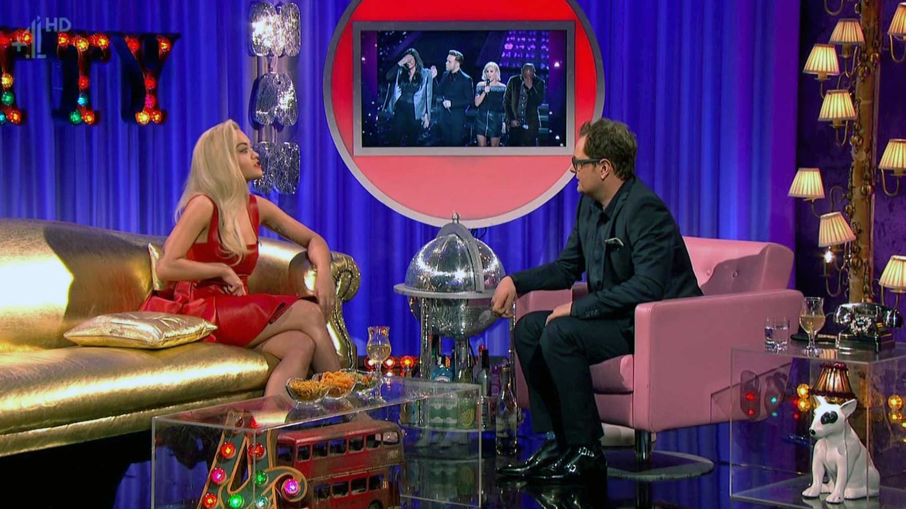 Rita Ora appearing on Alan Carr Chatty Man