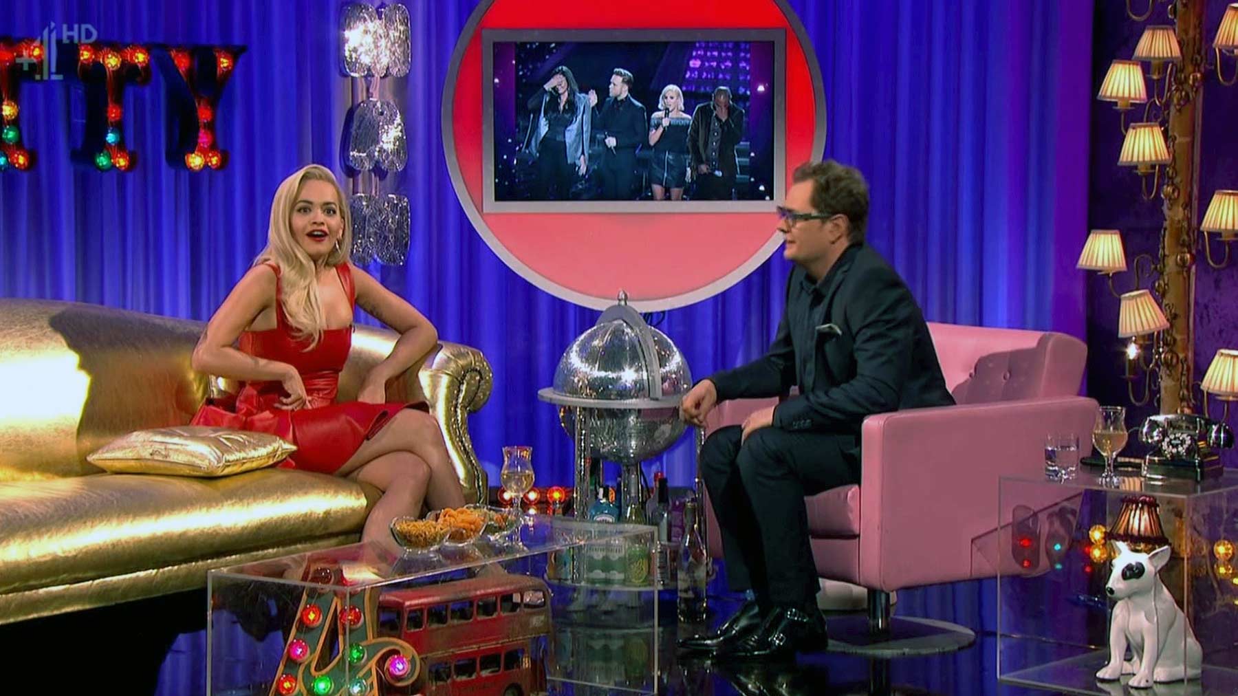 Rita Ora appearing on Alan Carr Chatty Man