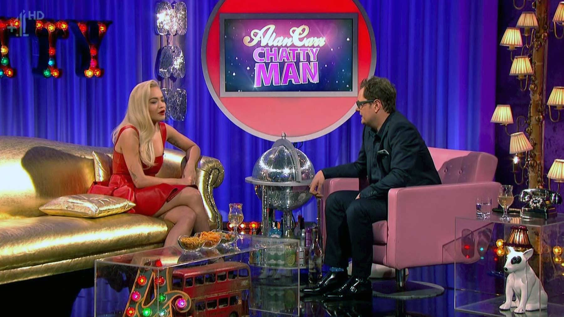 Rita Ora appearing on Alan Carr Chatty Man