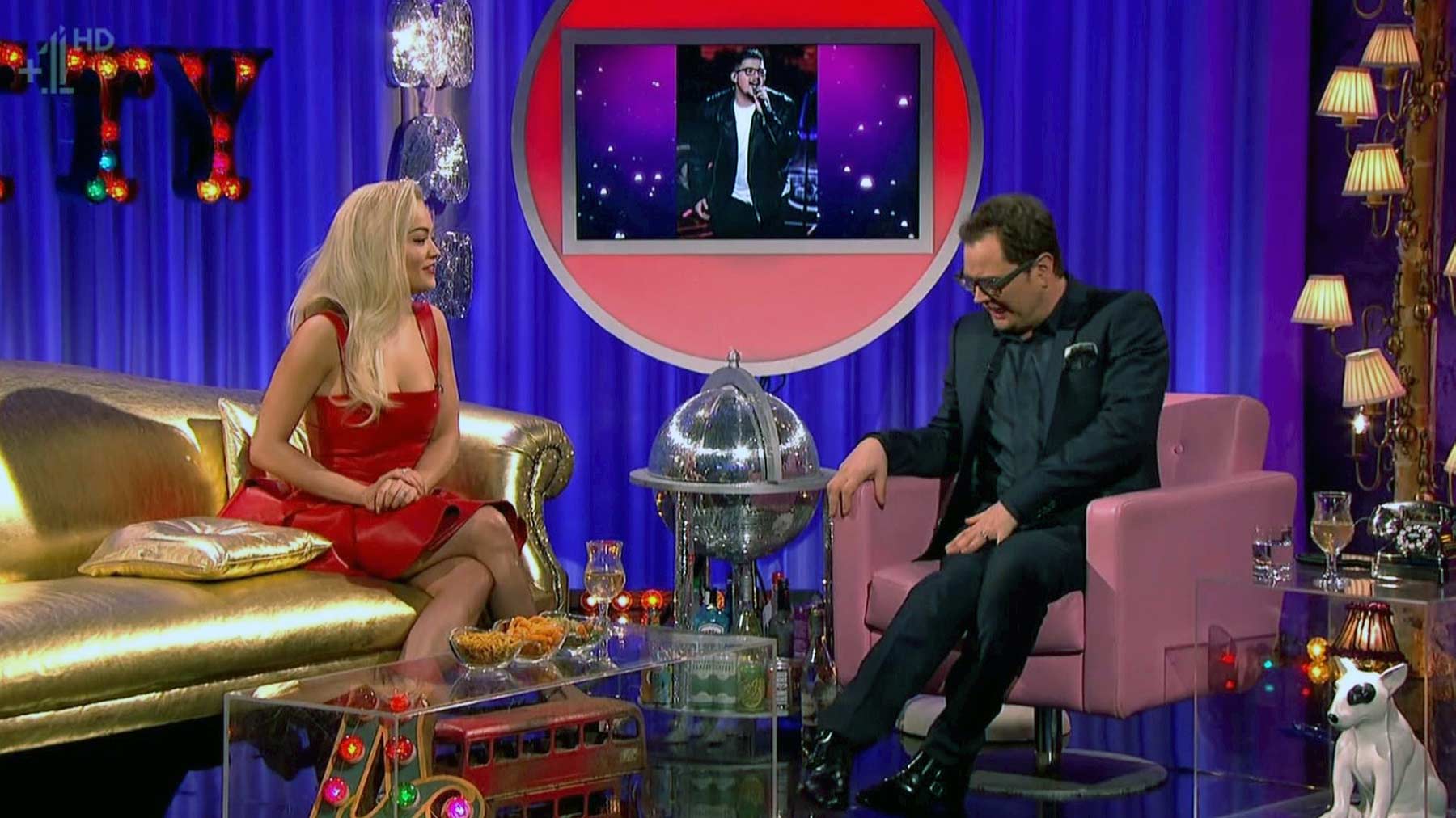 Rita Ora appearing on Alan Carr Chatty Man