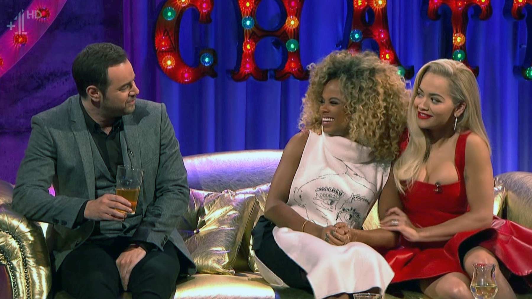 Rita Ora appearing on Alan Carr Chatty Man