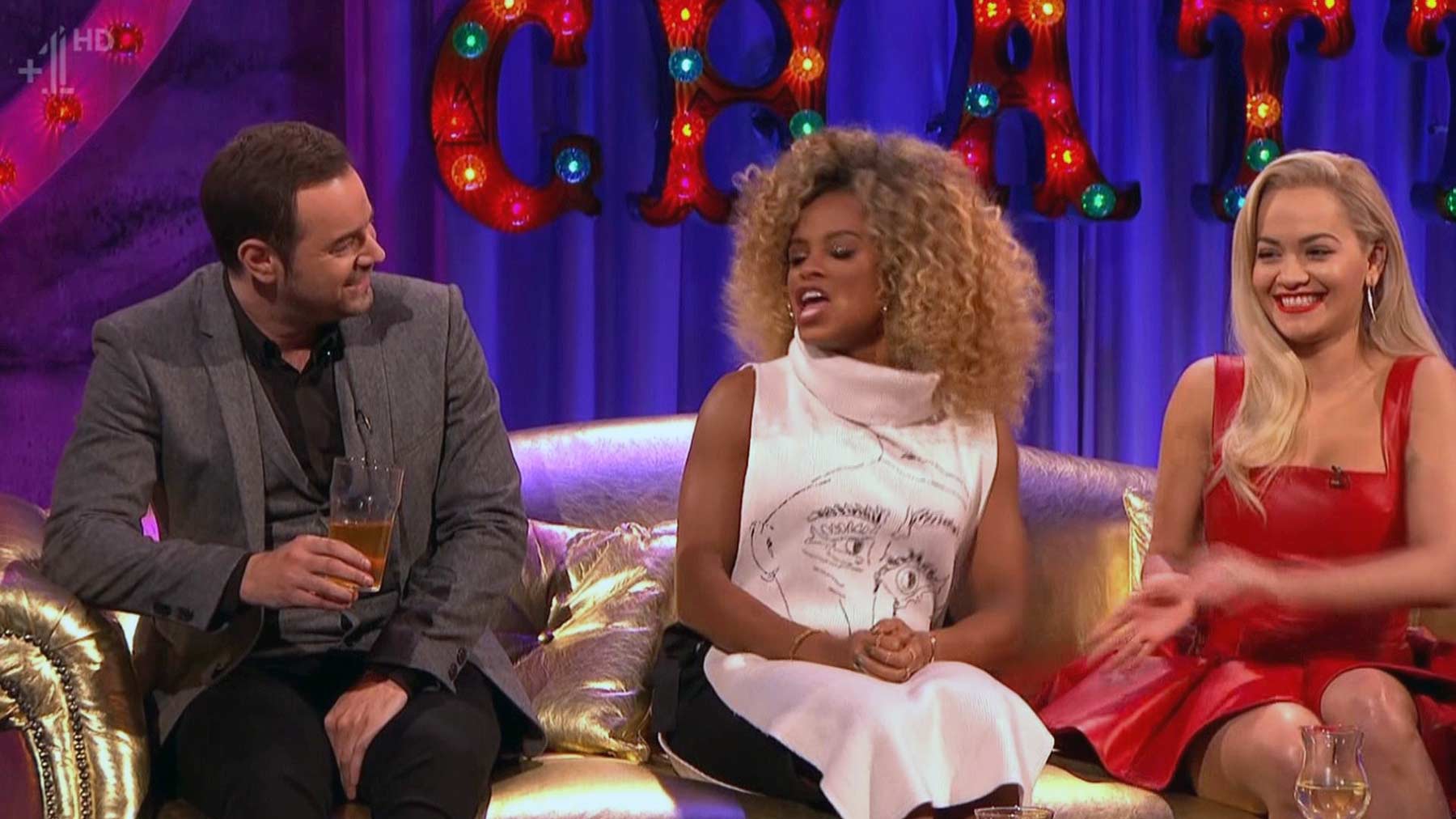 Rita Ora appearing on Alan Carr Chatty Man