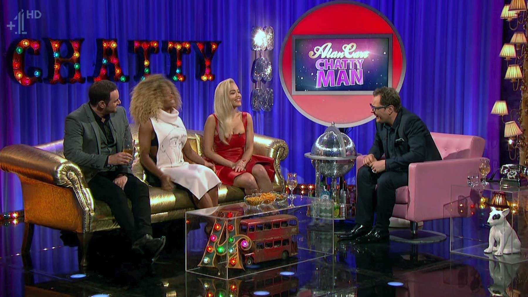 Rita Ora appearing on Alan Carr Chatty Man