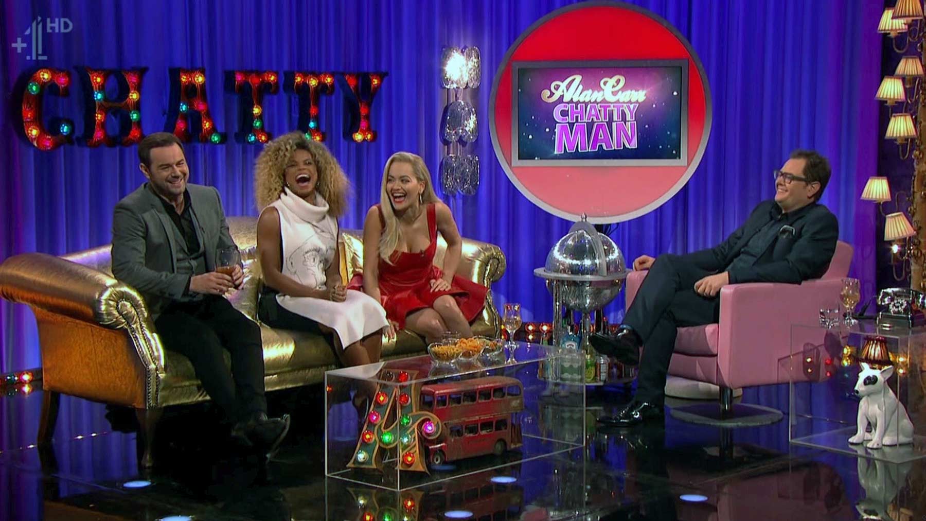 Rita Ora appearing on Alan Carr Chatty Man