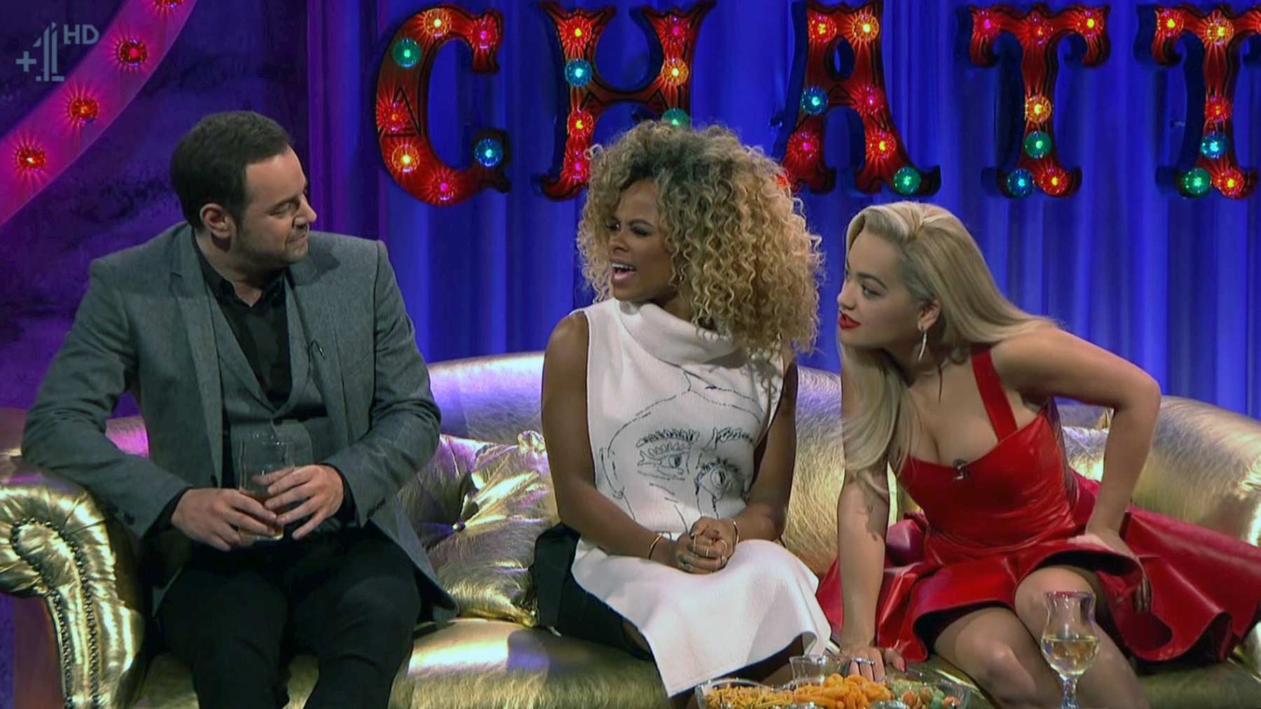 Rita Ora appearing on Alan Carr Chatty Man