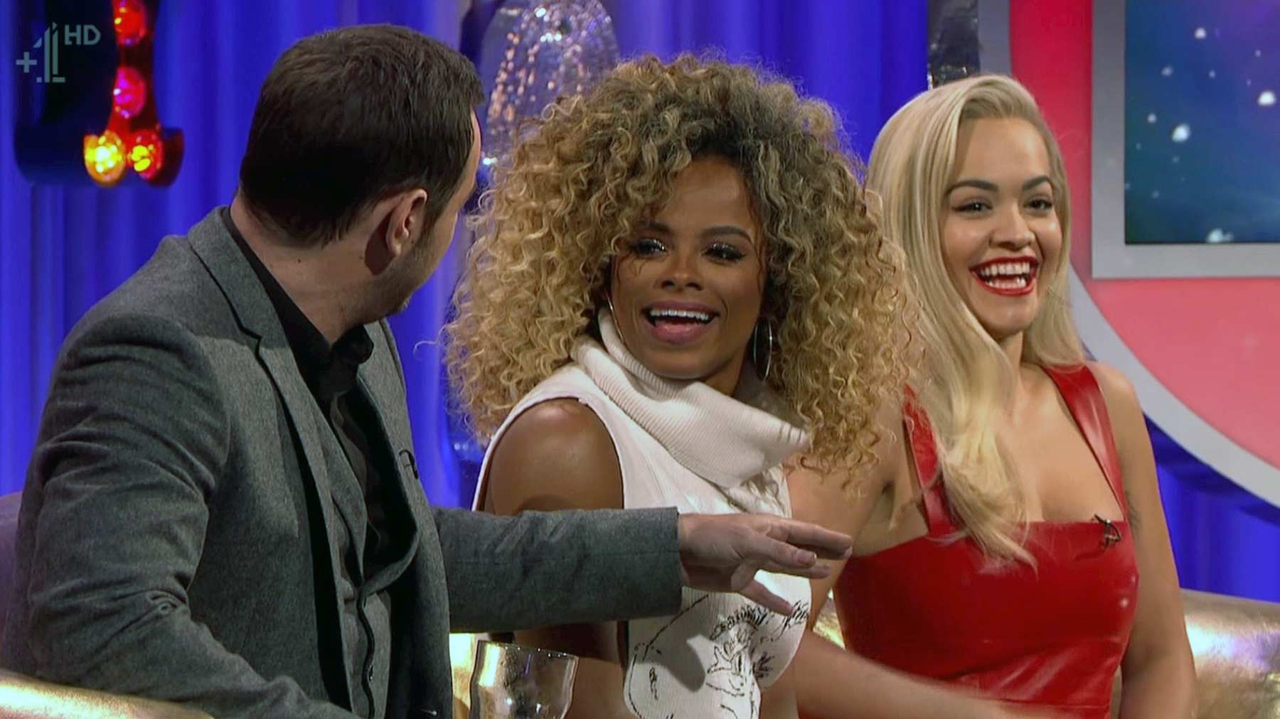 Rita Ora appearing on Alan Carr Chatty Man