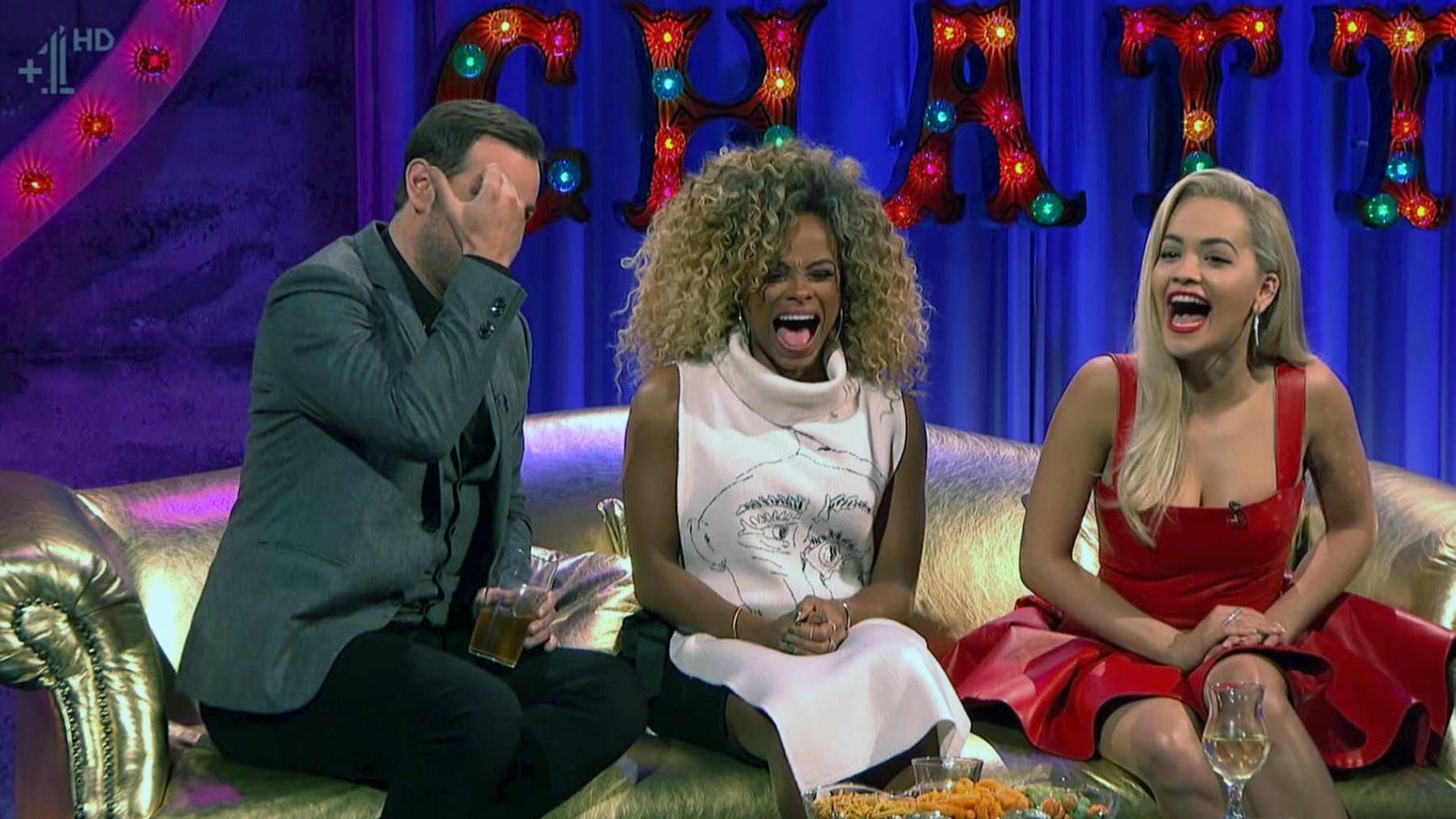 Rita Ora appearing on Alan Carr Chatty Man