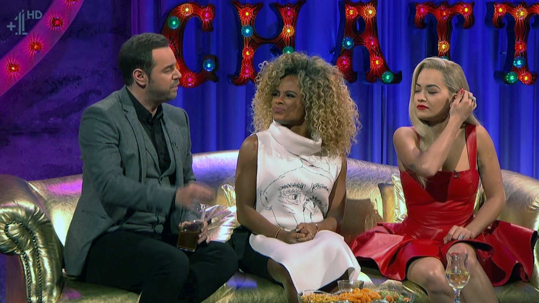 Rita Ora appearing on Alan Carr Chatty Man