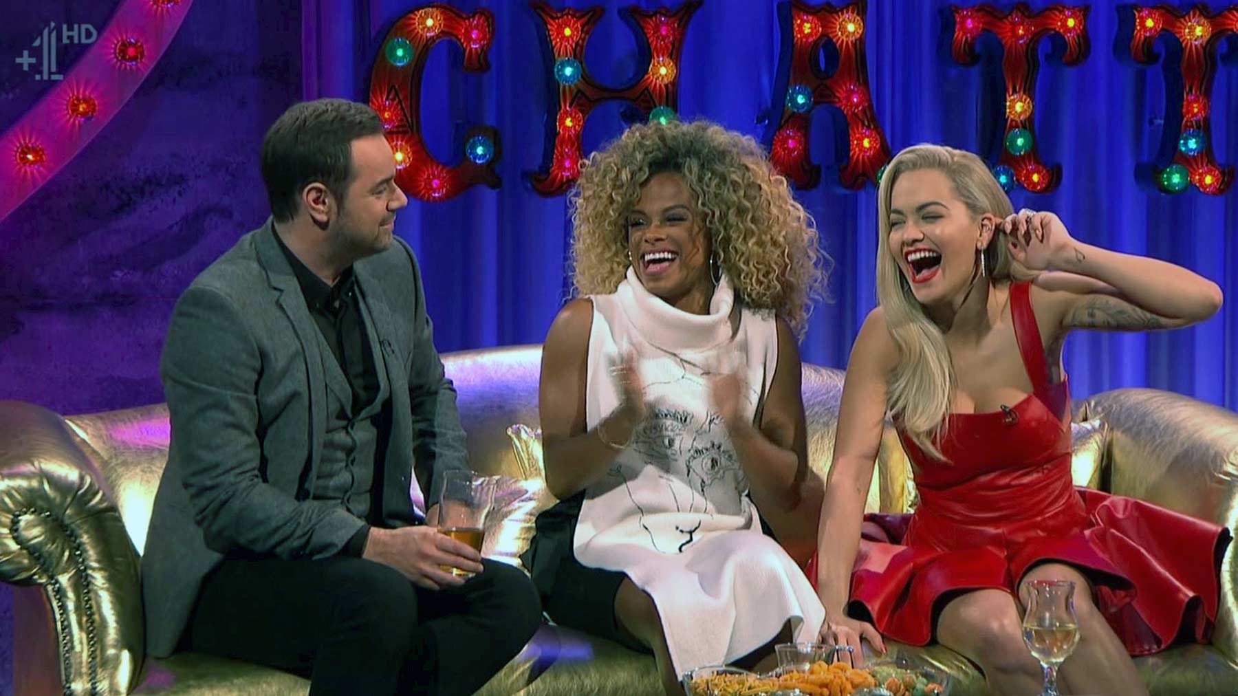 Rita Ora appearing on Alan Carr Chatty Man