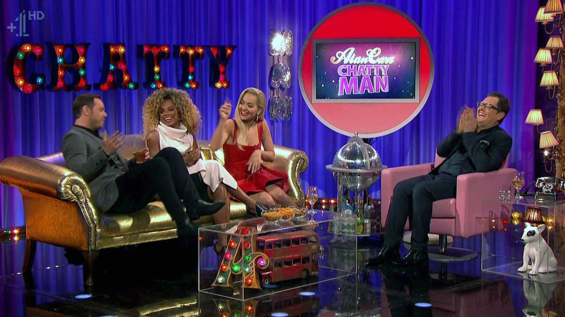 Rita Ora appearing on Alan Carr Chatty Man