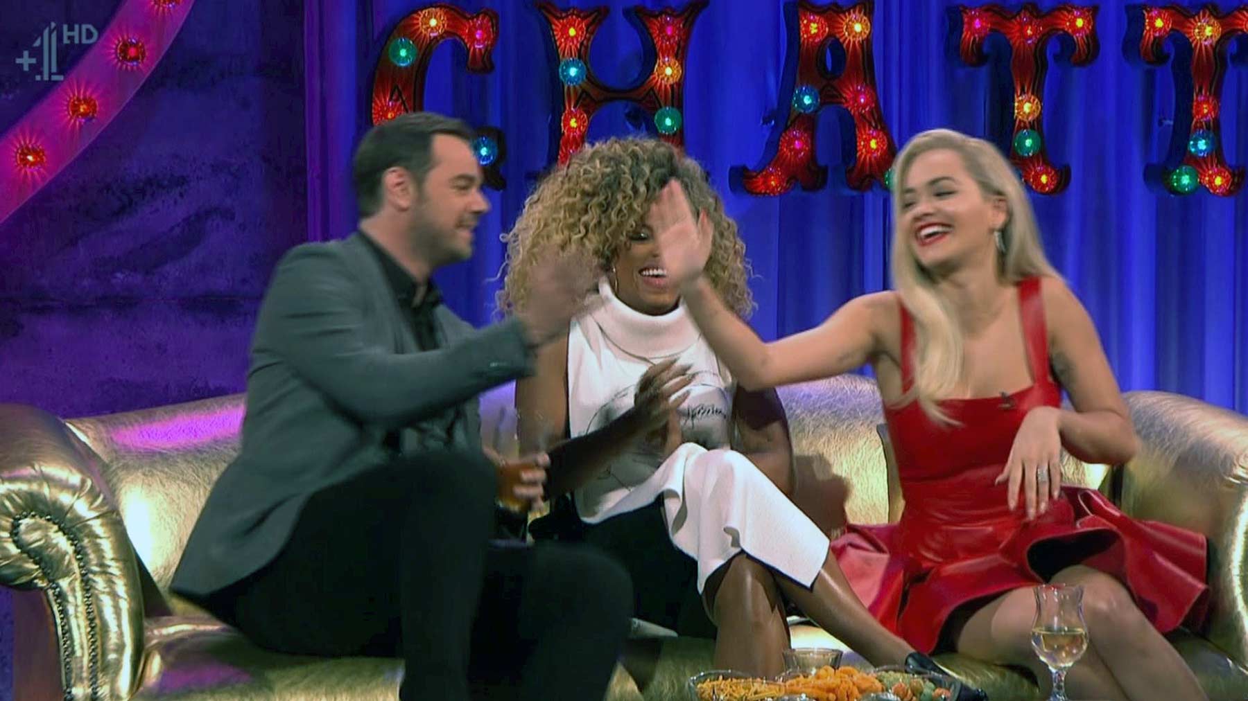 Rita Ora appearing on Alan Carr Chatty Man