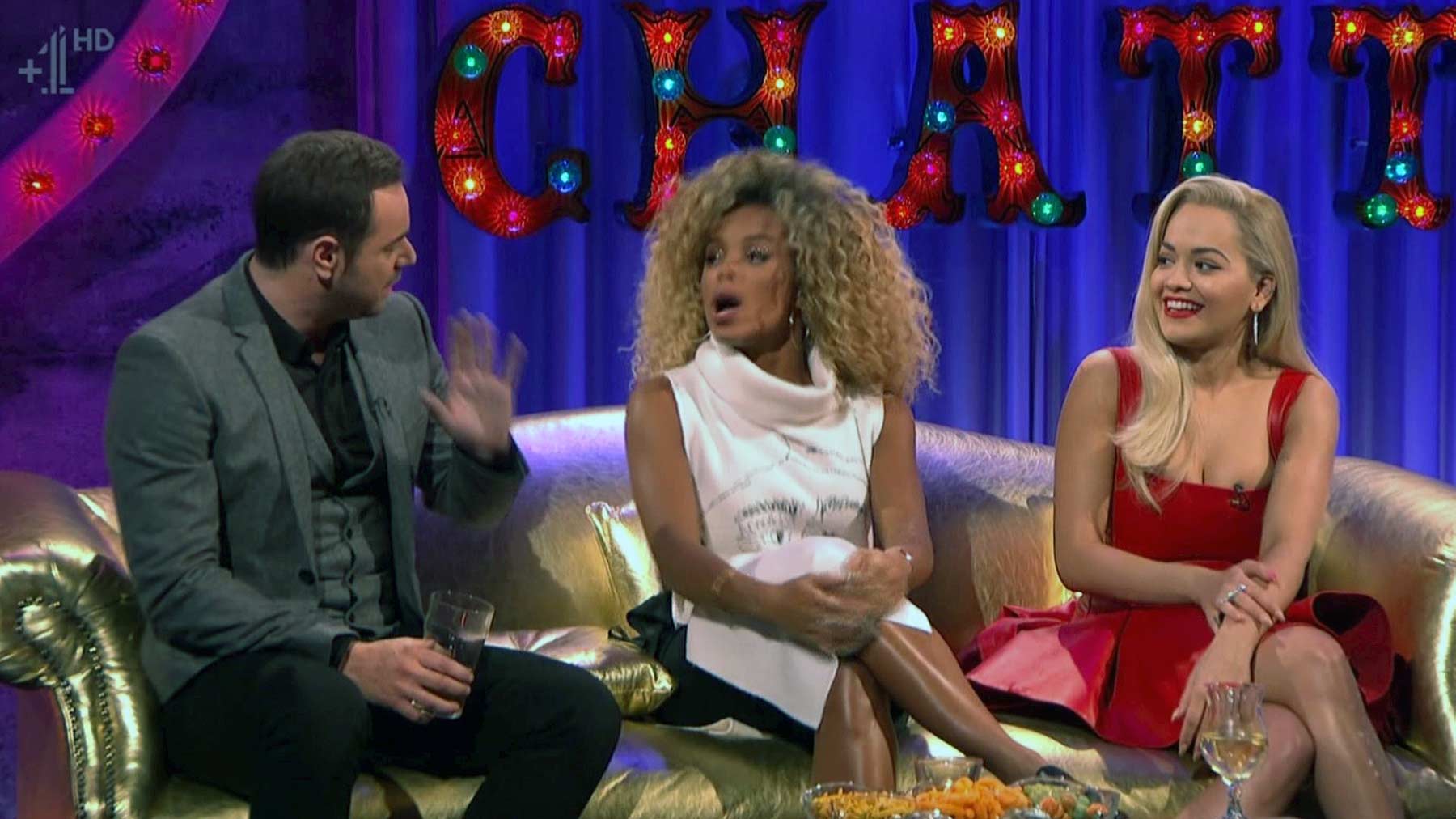 Rita Ora appearing on Alan Carr Chatty Man