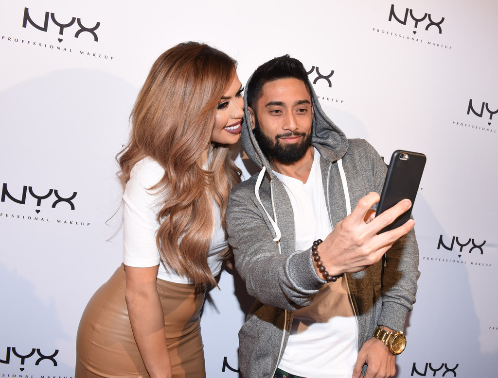 Karen Sarahi attends the NYX Cosmetics Grand Opening