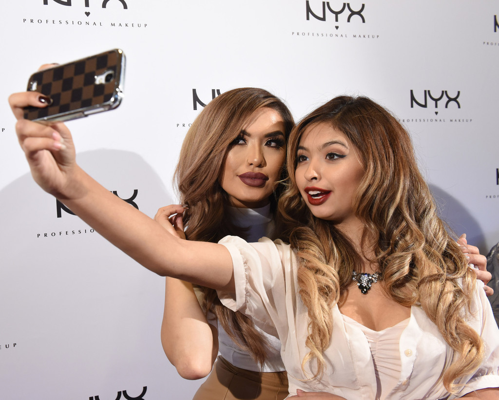 Karen Sarahi attends the NYX Cosmetics Grand Opening