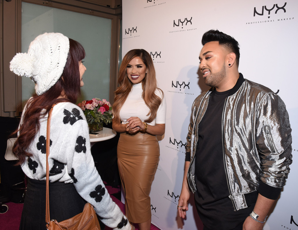 Karen Sarahi attends the NYX Cosmetics Grand Opening