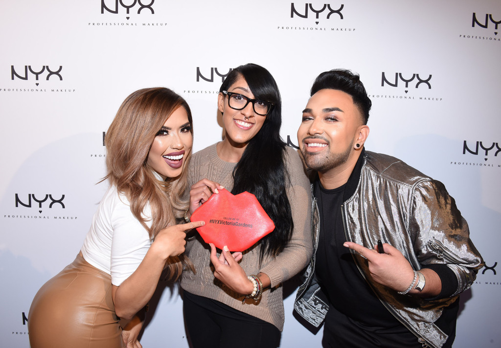 Karen Sarahi attends the NYX Cosmetics Grand Opening