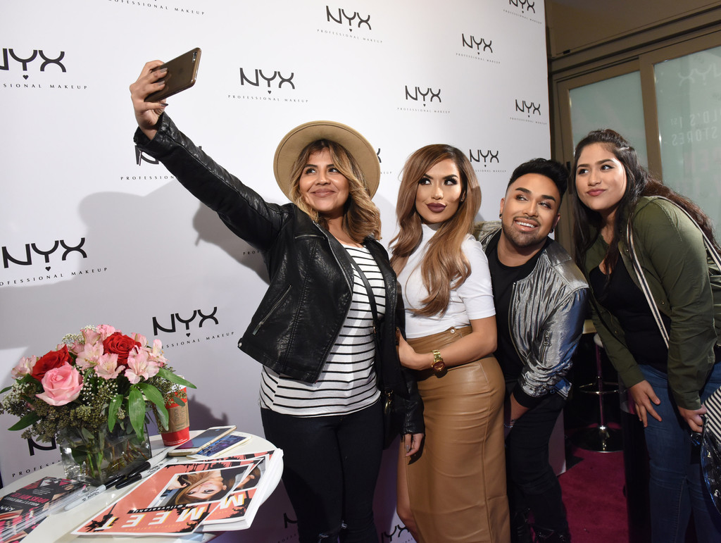 Karen Sarahi attends the NYX Cosmetics Grand Opening