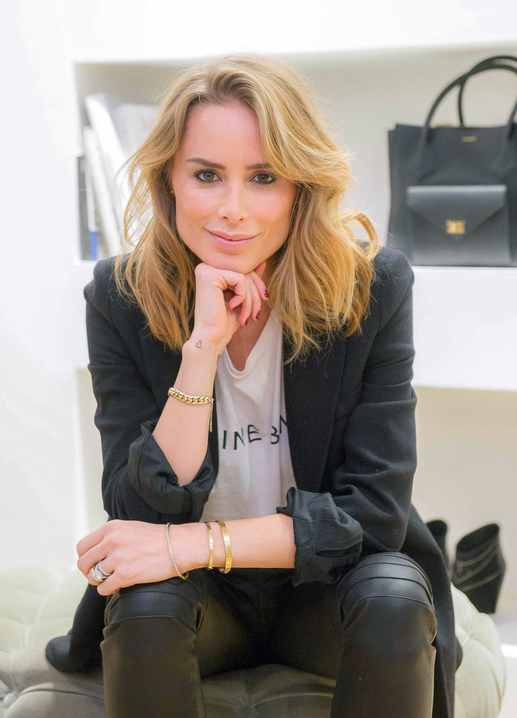 Anine Bing attends Anine Bing Madrid Clothing Boutique Photocall