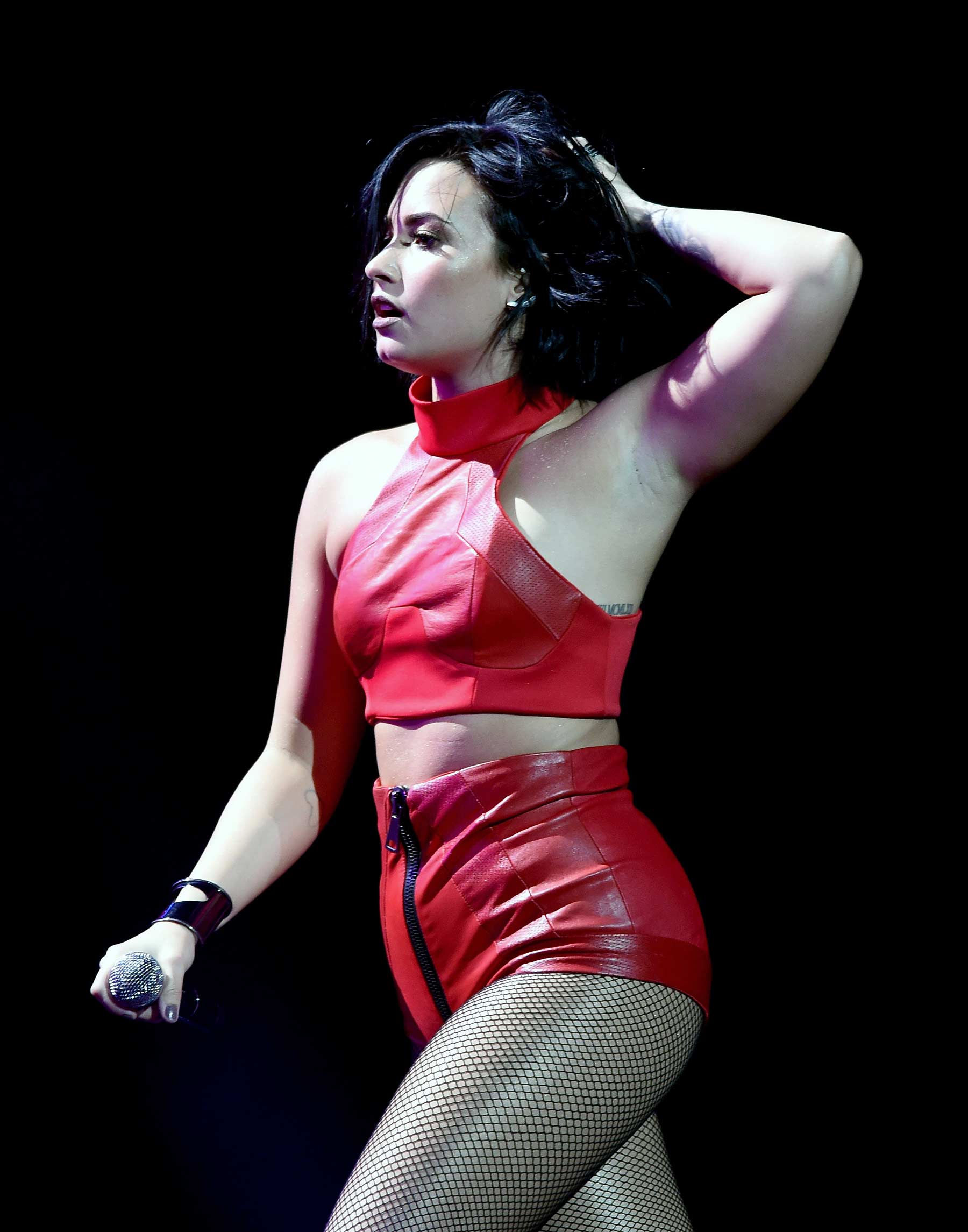 Demi Lovato performs at the iHeart Radio Jingle Ball