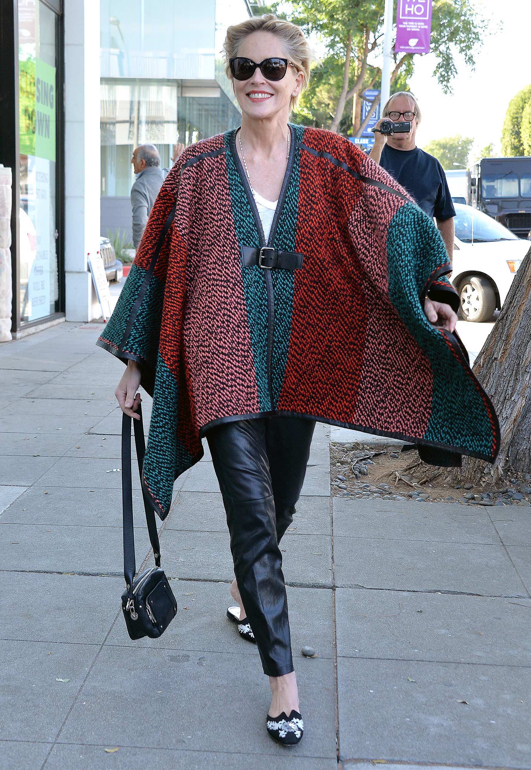 Sharon Stone is spotted shopping for rugs in Beverly Hills