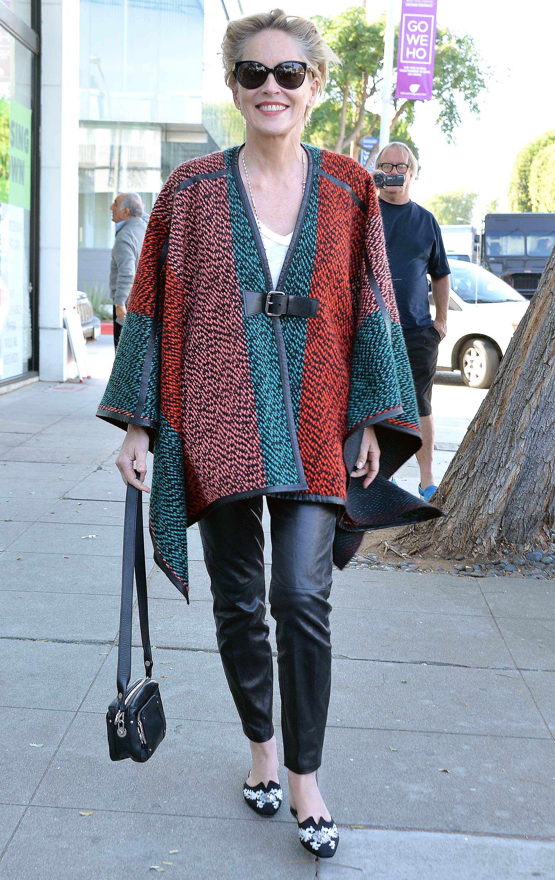 Sharon Stone is spotted shopping for rugs in Beverly Hills