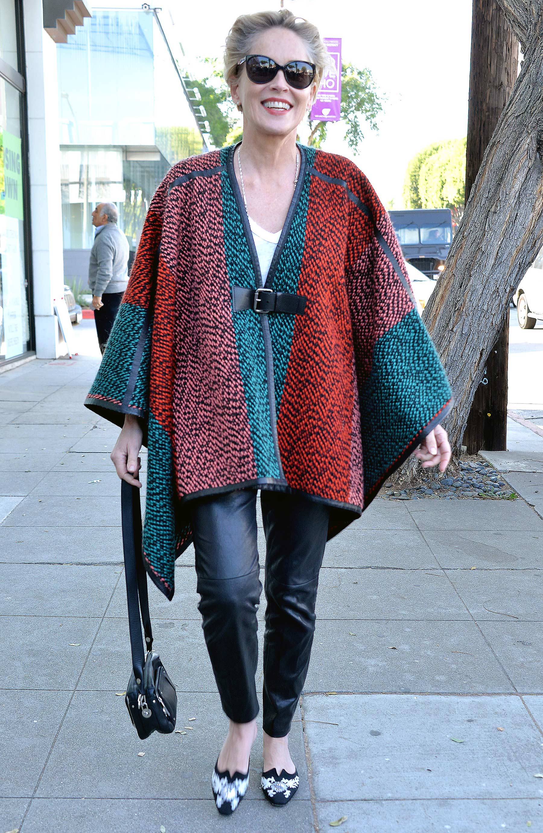 Sharon Stone is spotted shopping for rugs in Beverly Hills