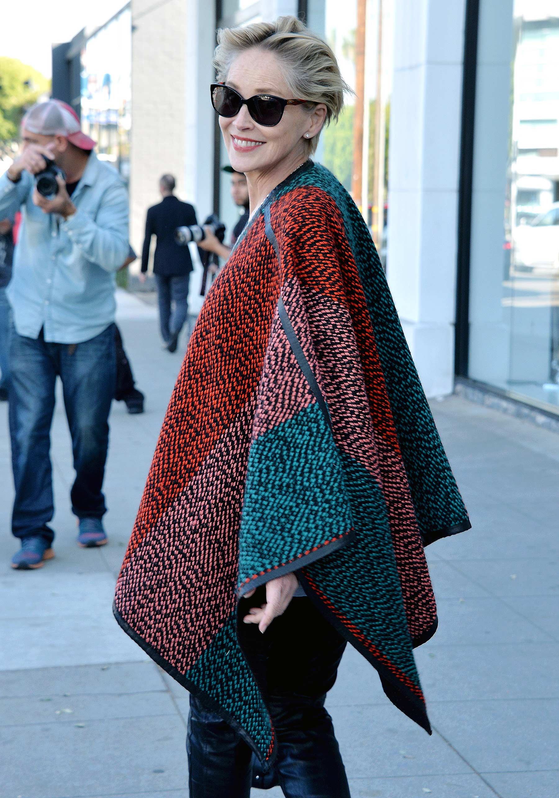 Sharon Stone is spotted shopping for rugs in Beverly Hills