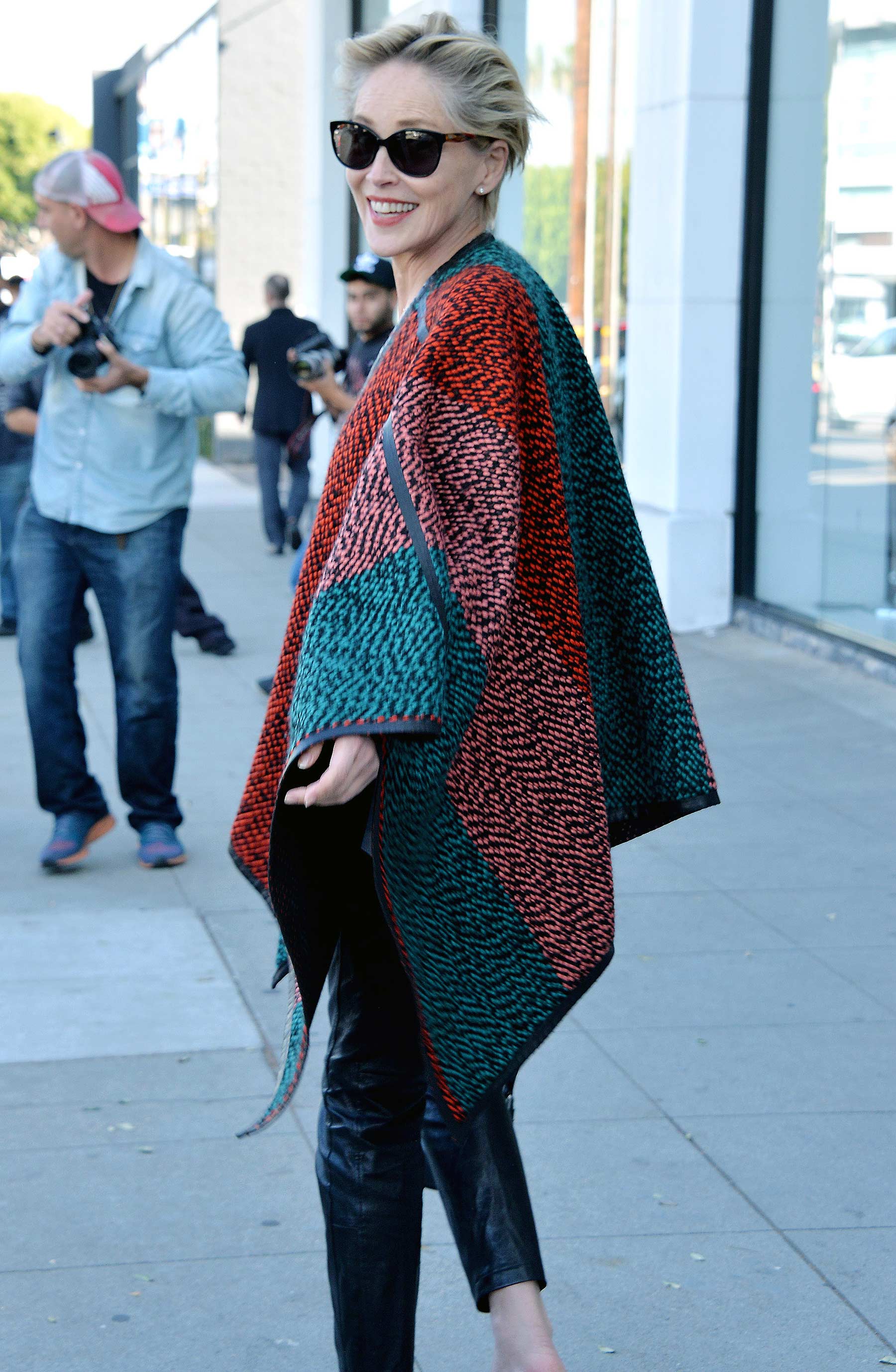 Sharon Stone is spotted shopping for rugs in Beverly Hills