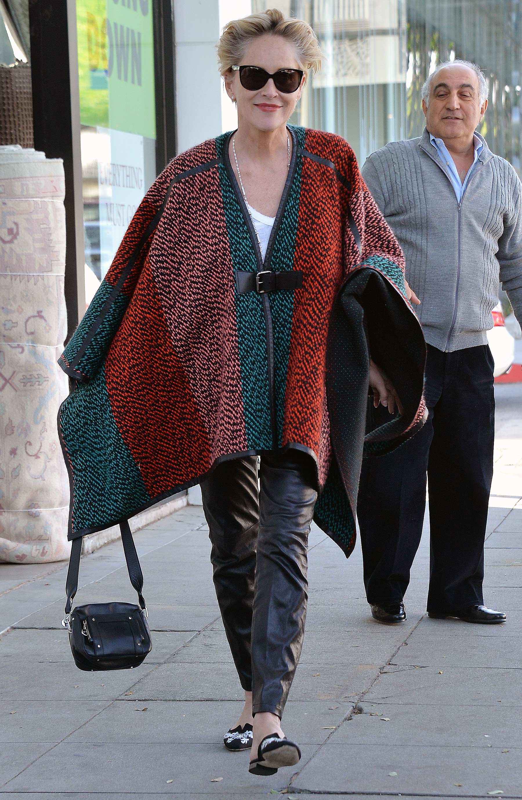 Sharon Stone is spotted shopping for rugs in Beverly Hills