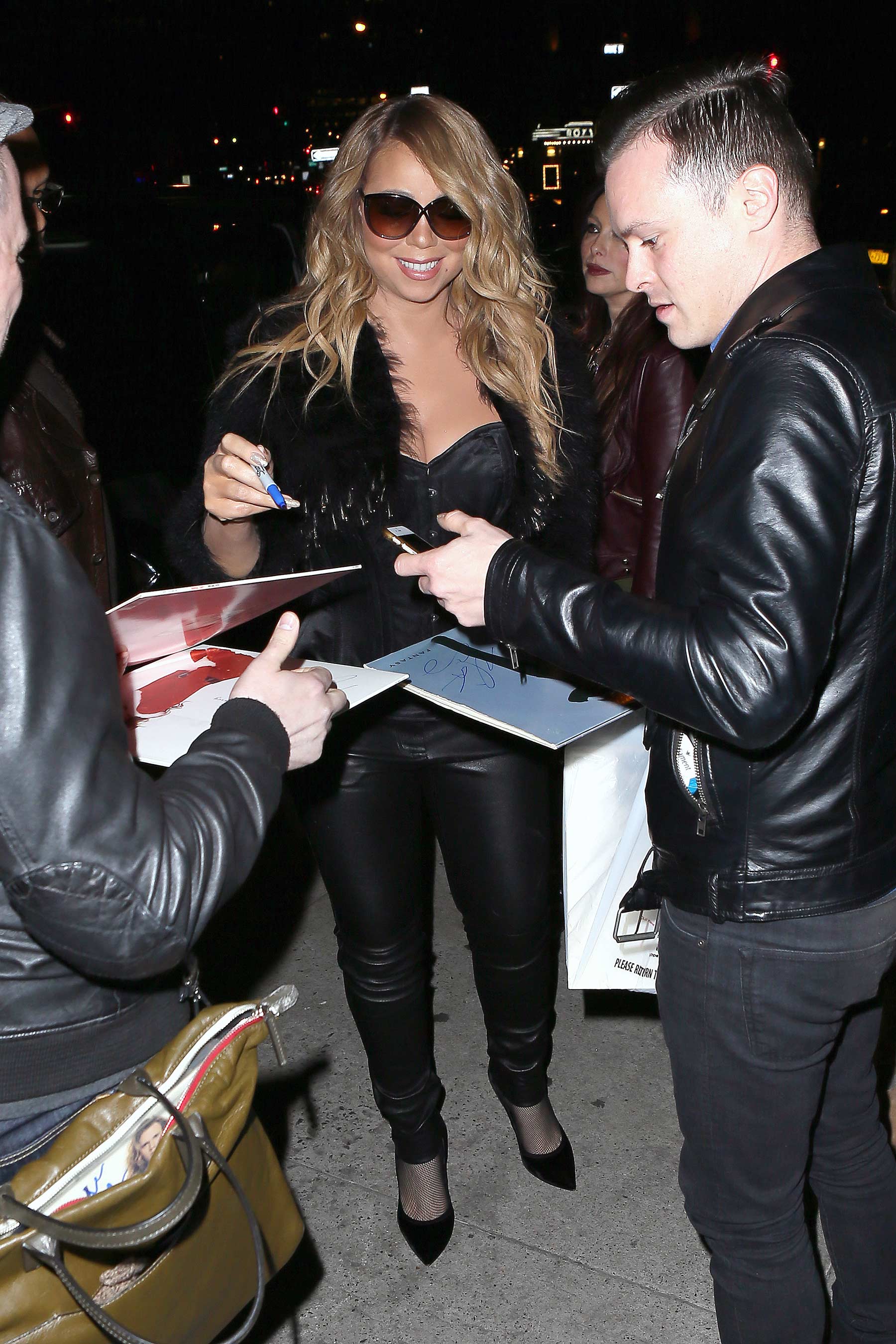 Mariah Carey at Luzzo’s in NYC