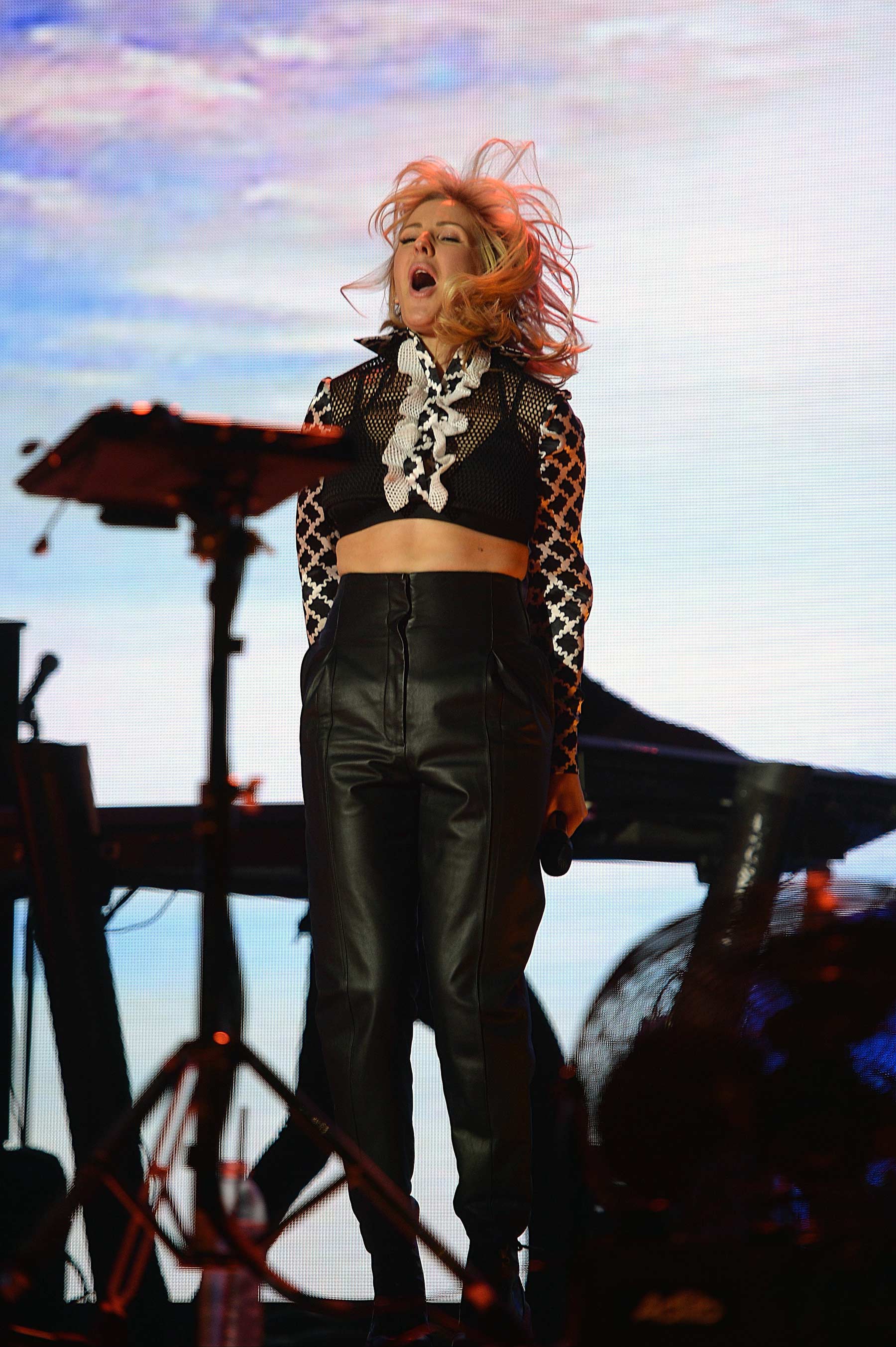 Ellie Goulding performs at Jingle Bell Ball 2015