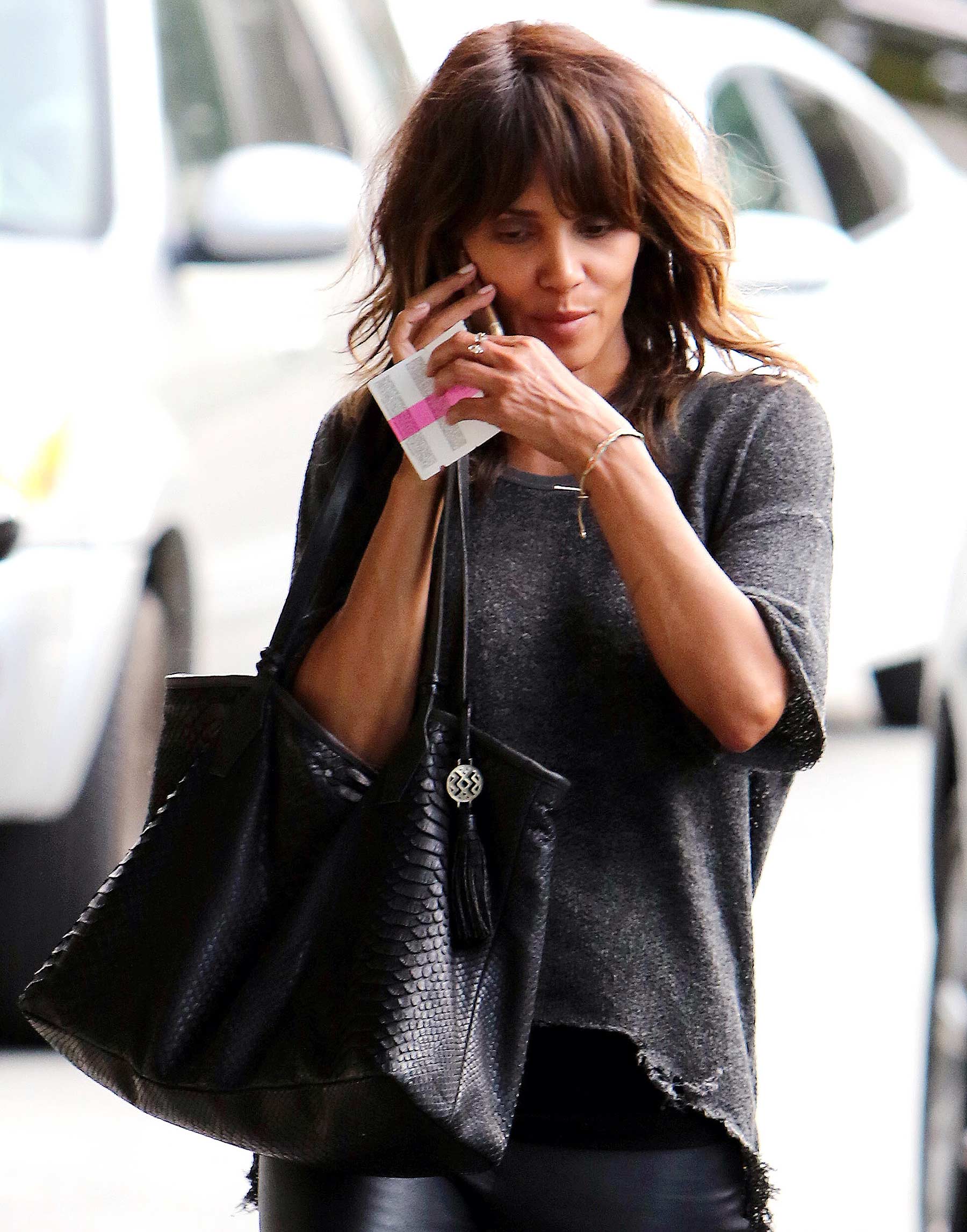 Halle Berry arriving for a meeting in Santa Monica